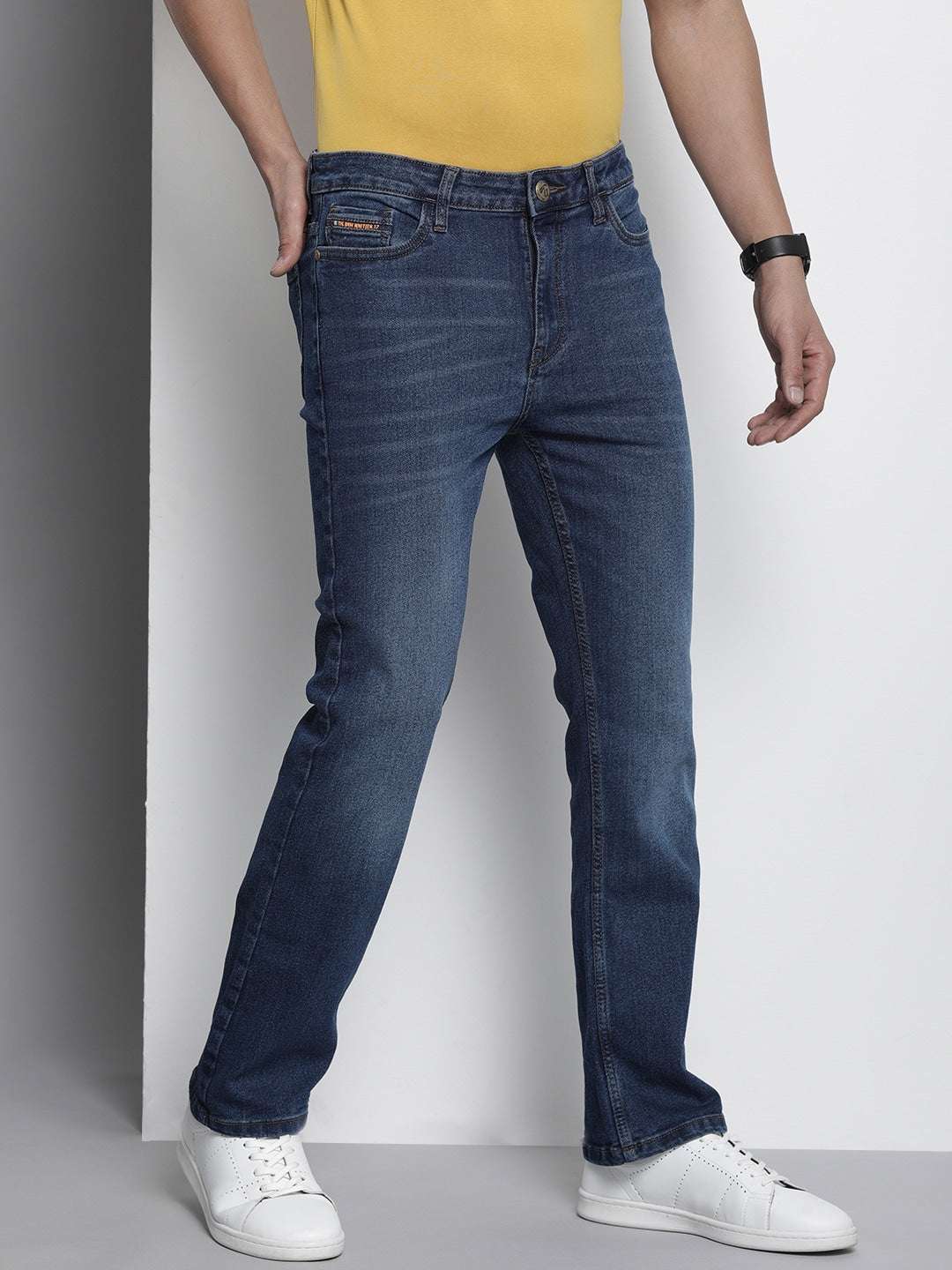 Shop Men G-Noah Distress Boot Cut Fit Jeans Online.