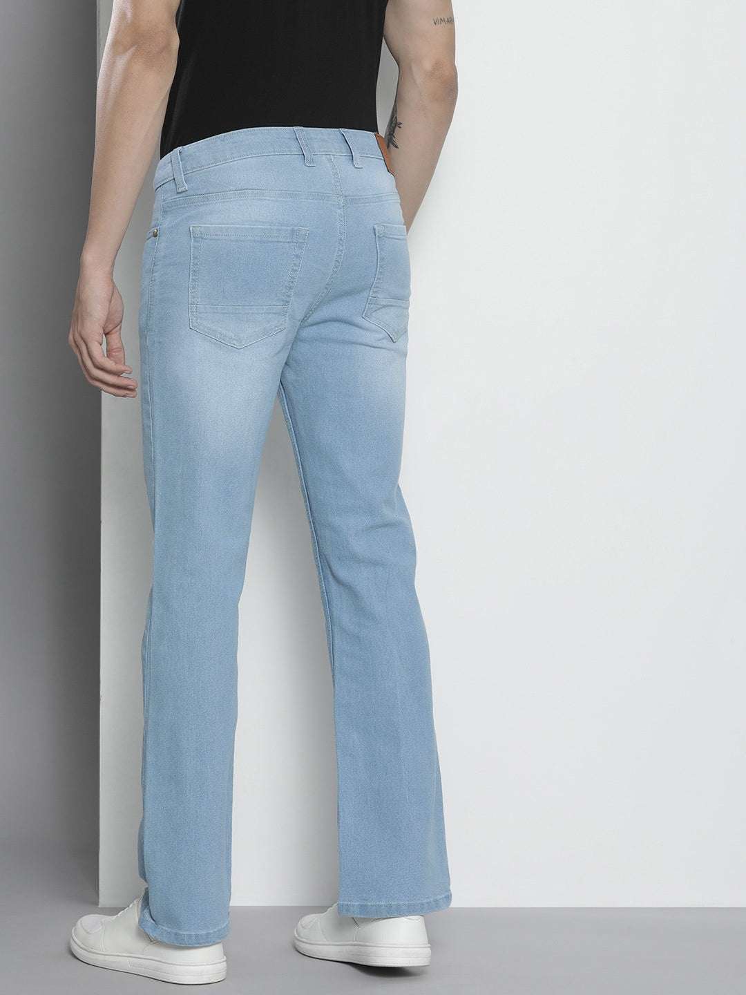 Shop Men Boot Cut Jeans New_0622-BTCDNM-Light Blue-28 Online