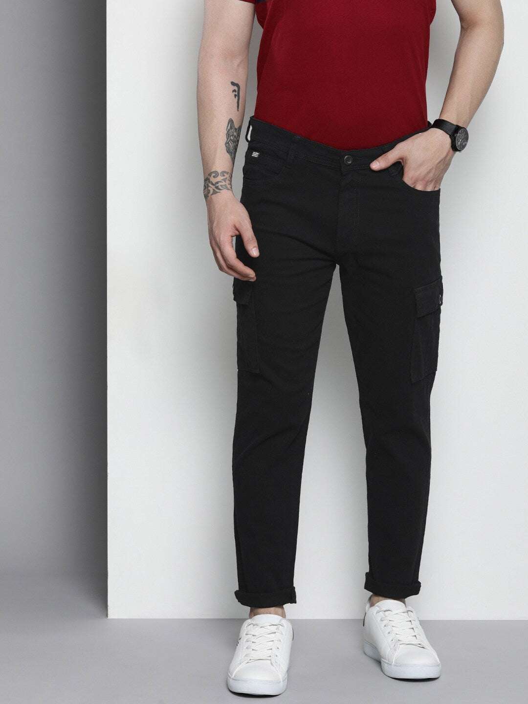 Shop Men Five Pocket Cargo Pant Pant Online.