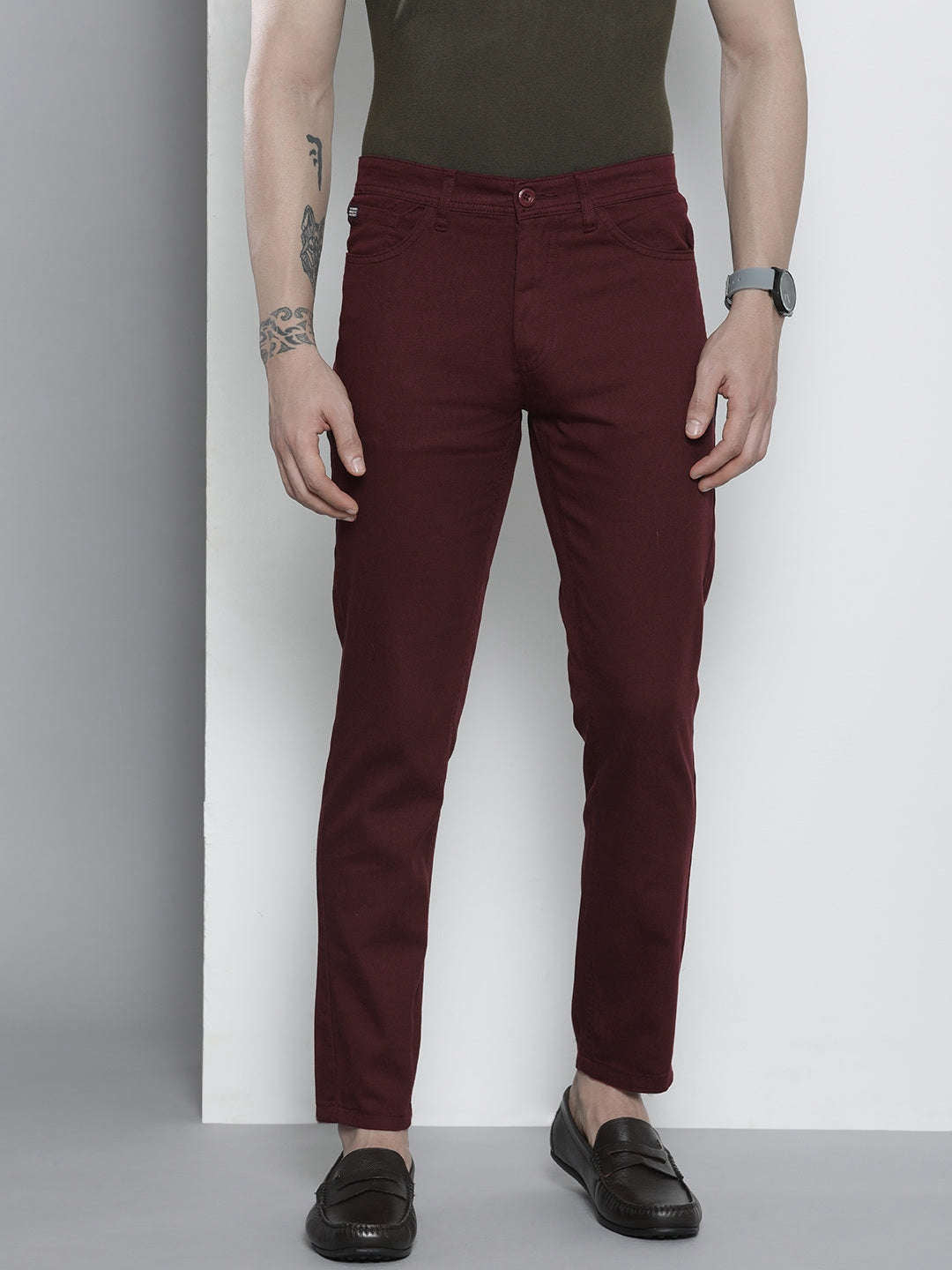 Shop Men Five Pocket Chino Online.