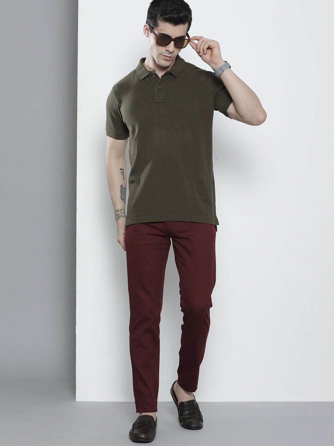 Shop Men Five Pocket Chino Online.