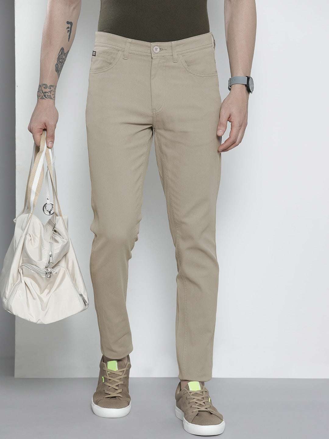 Shop Men Five Pocket Chino Online.