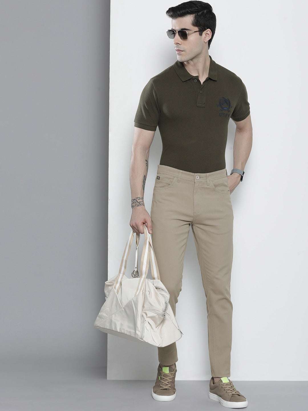 Shop Men Five Pocket Chino Online.