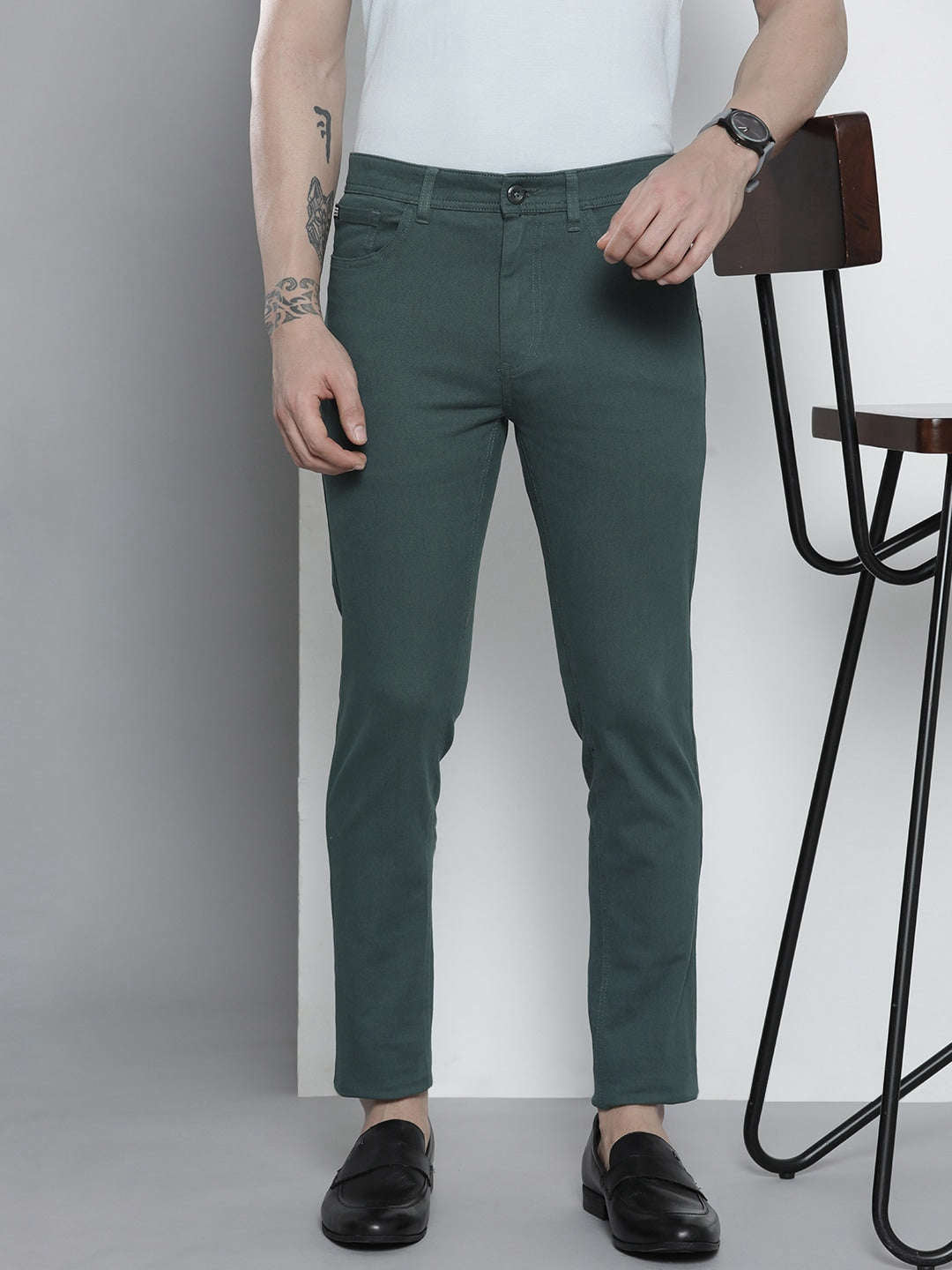 Shop Men Five Pocket Chino Online.