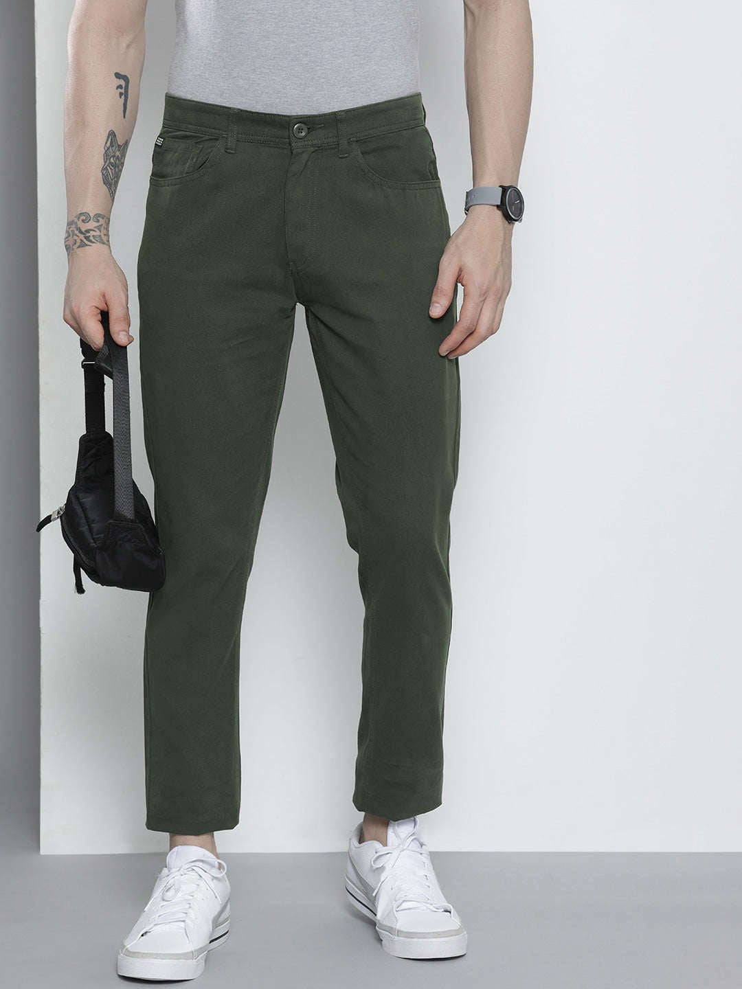 Shop Men Five Pocket Chino Online.