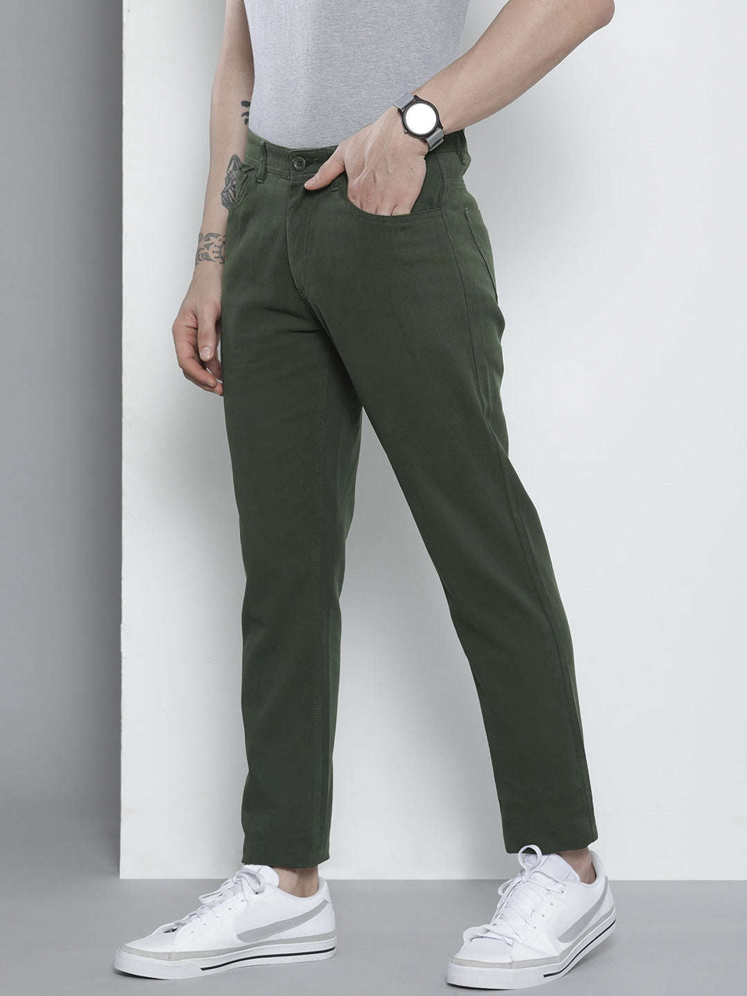 Shop Men Five Pocket Chino Online.