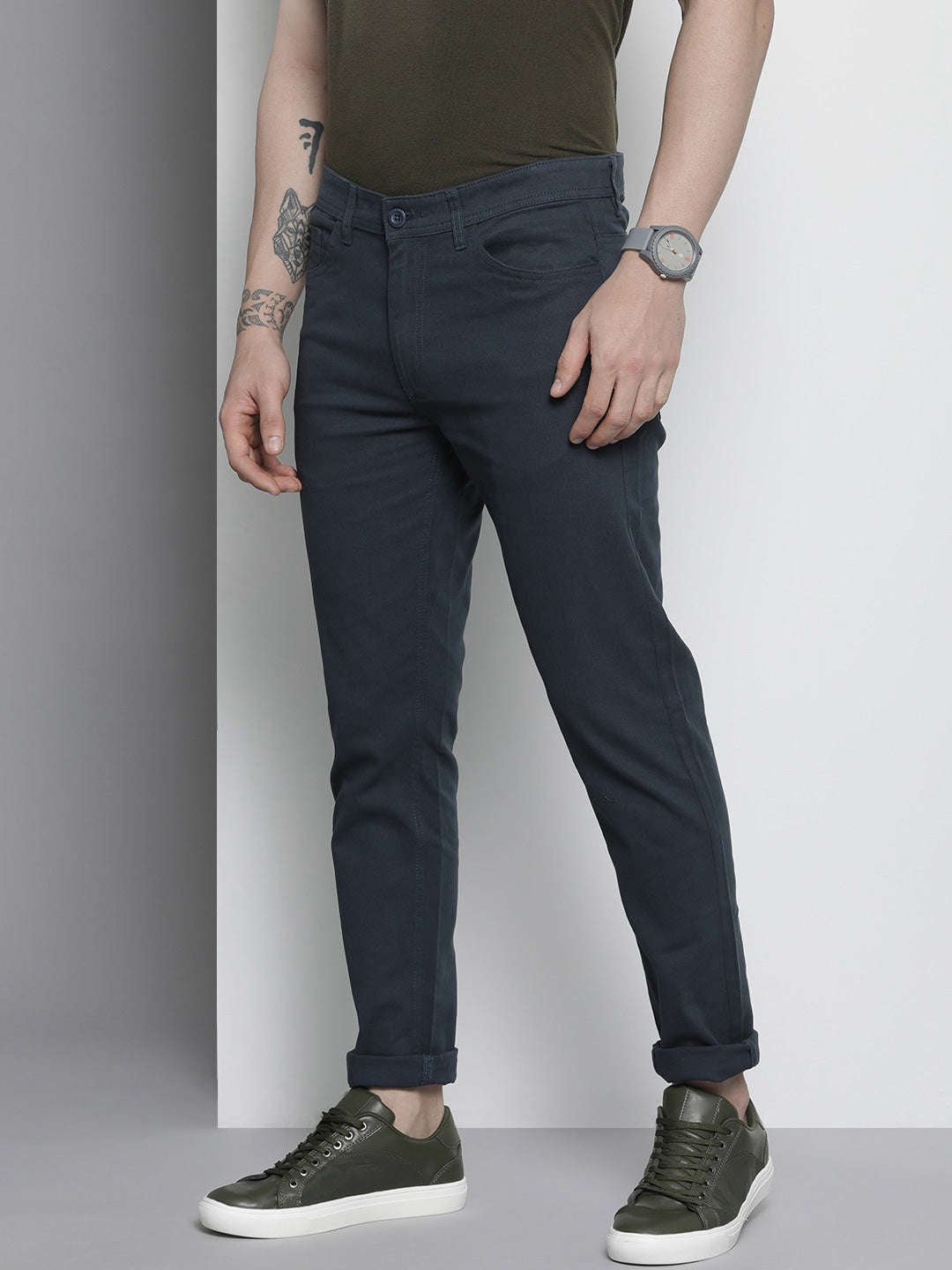 Shop Men Five Pocket Chino Online.