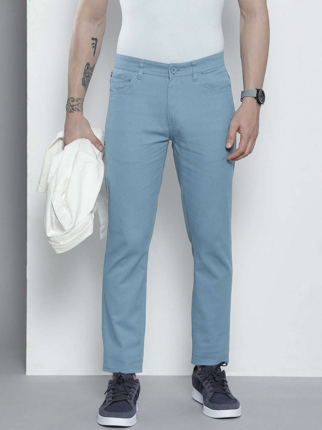 Shop Men Five Pocket Chino Online.