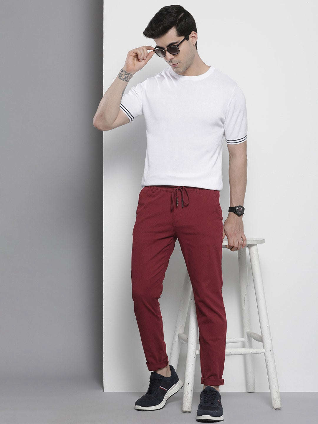 Shop Men Chino Joggers Online.