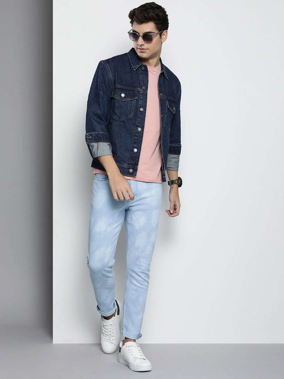 Shop Men Tie-Dye Slim Fit Jeans Online.