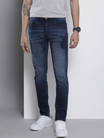 Shop Men Distress Skinny Fit Jeans Online.