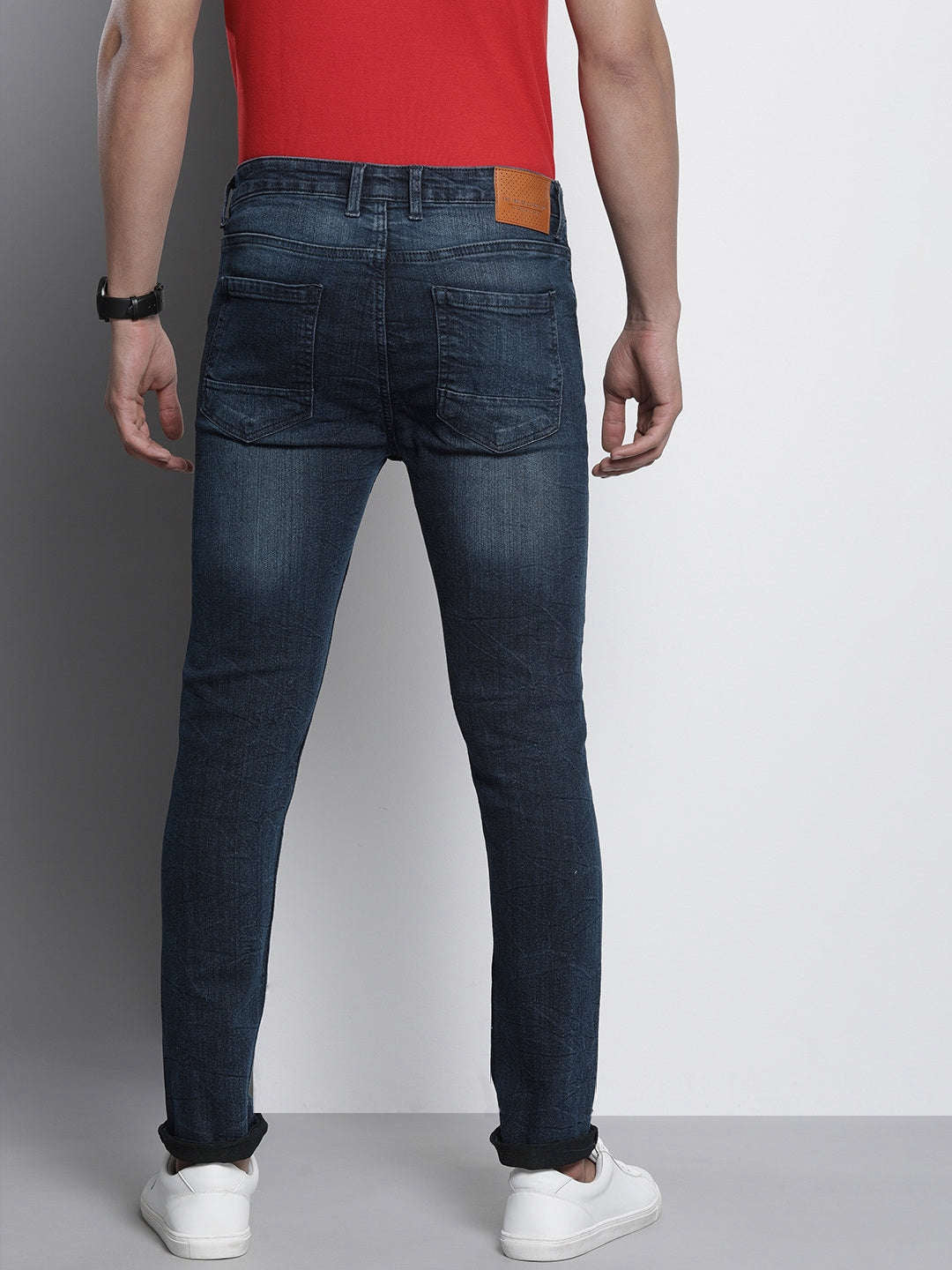 Shop Men Distress Skinny Fit Jeans Online.