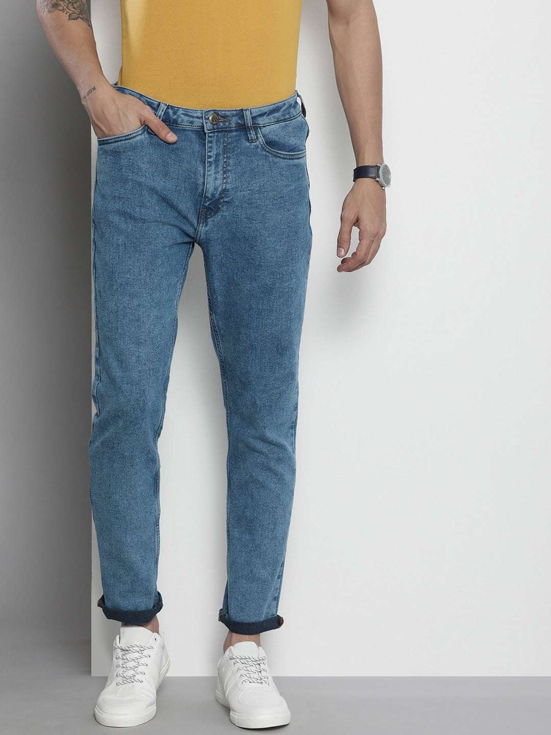 Shop Men Distressed Denim Jeans Online.