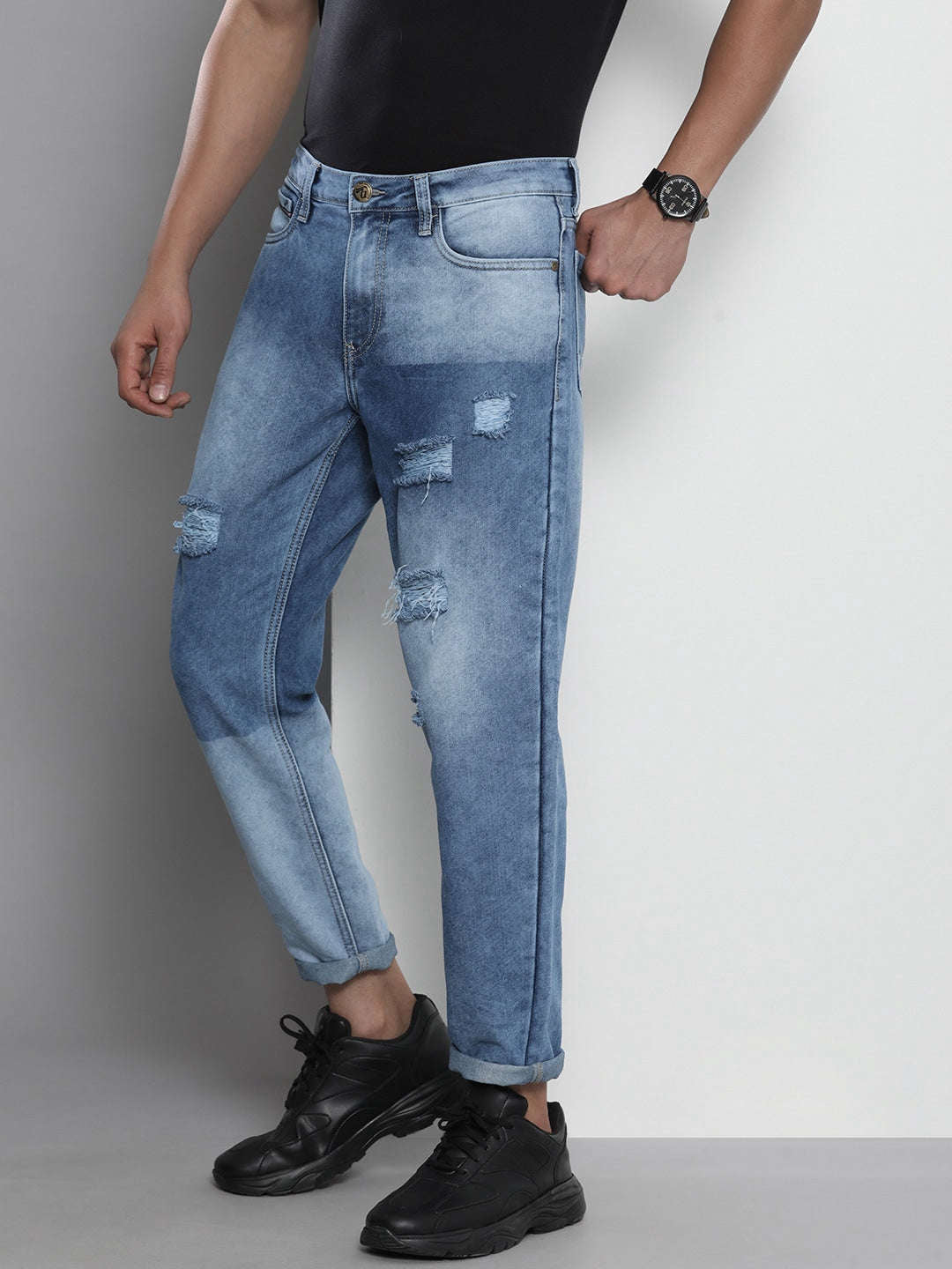 Shop Men Dad Fit Jeans Online.