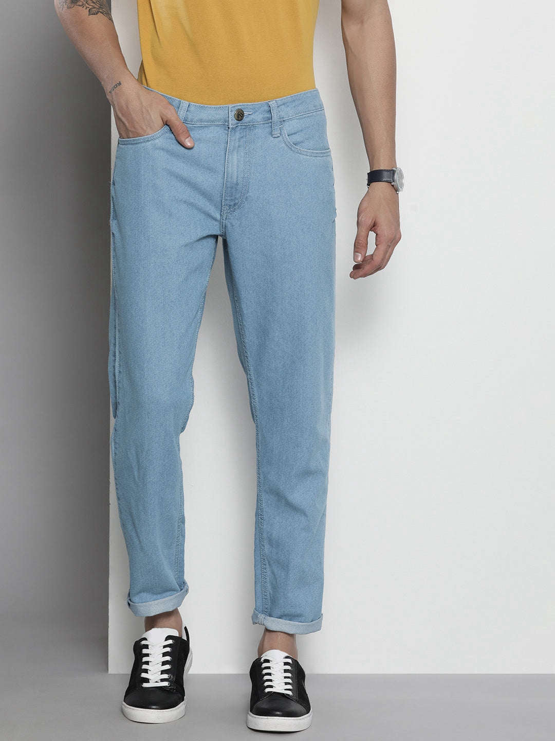 Shop Men Dad Fit Jeans Online.