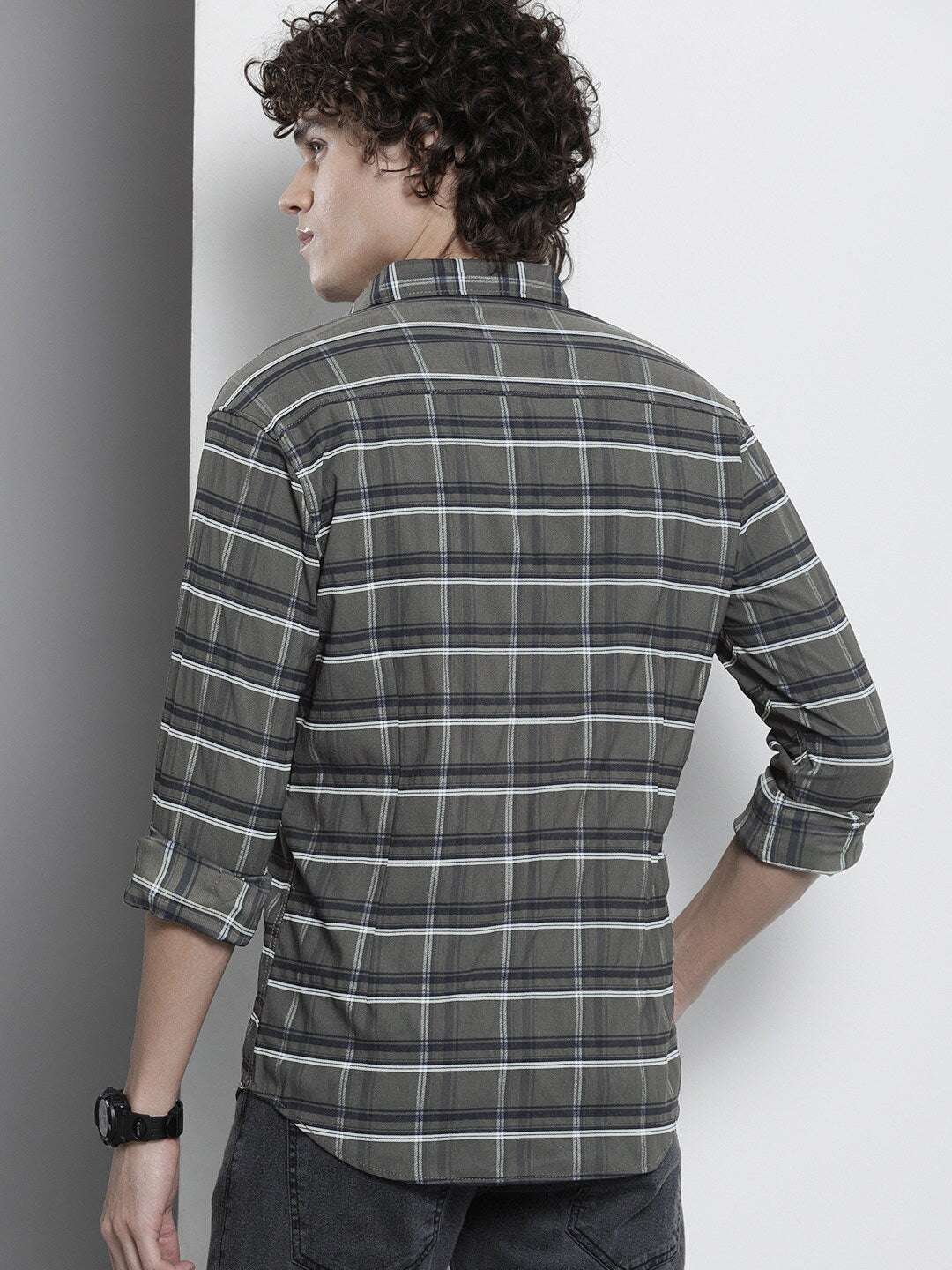 Shop Men Checked Shirt Online.