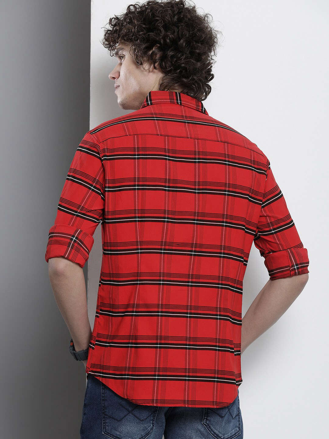 Shop Men Checked Shirt Online.