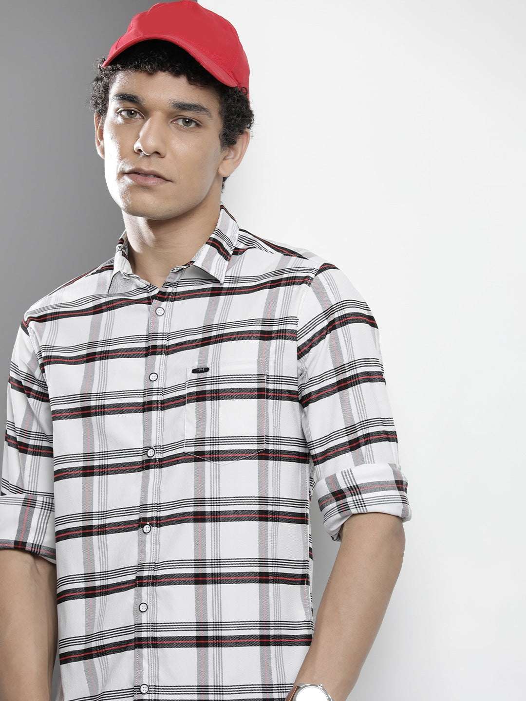 Shop Men Checked Shirt Online.