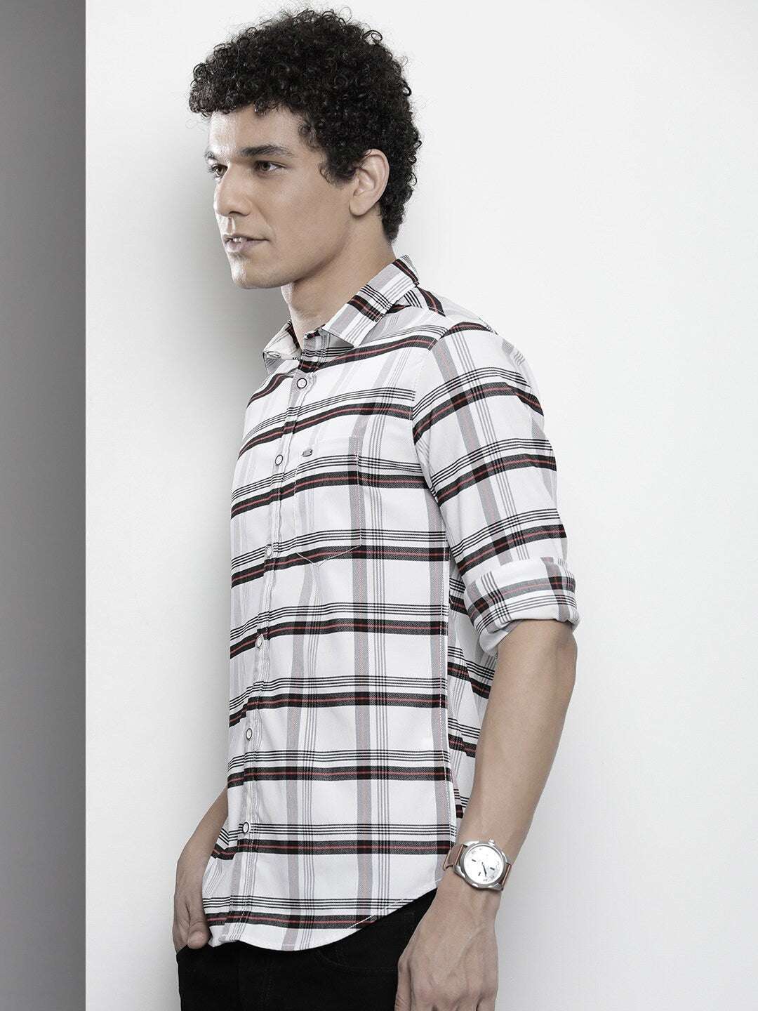 Shop Men Checked Shirt Online.