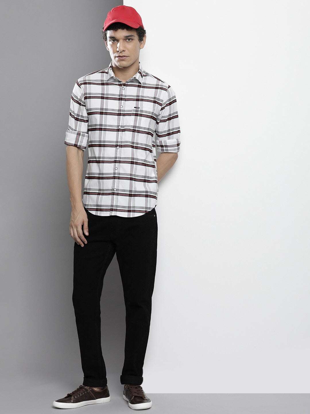 Shop Men Checked Shirt Online.