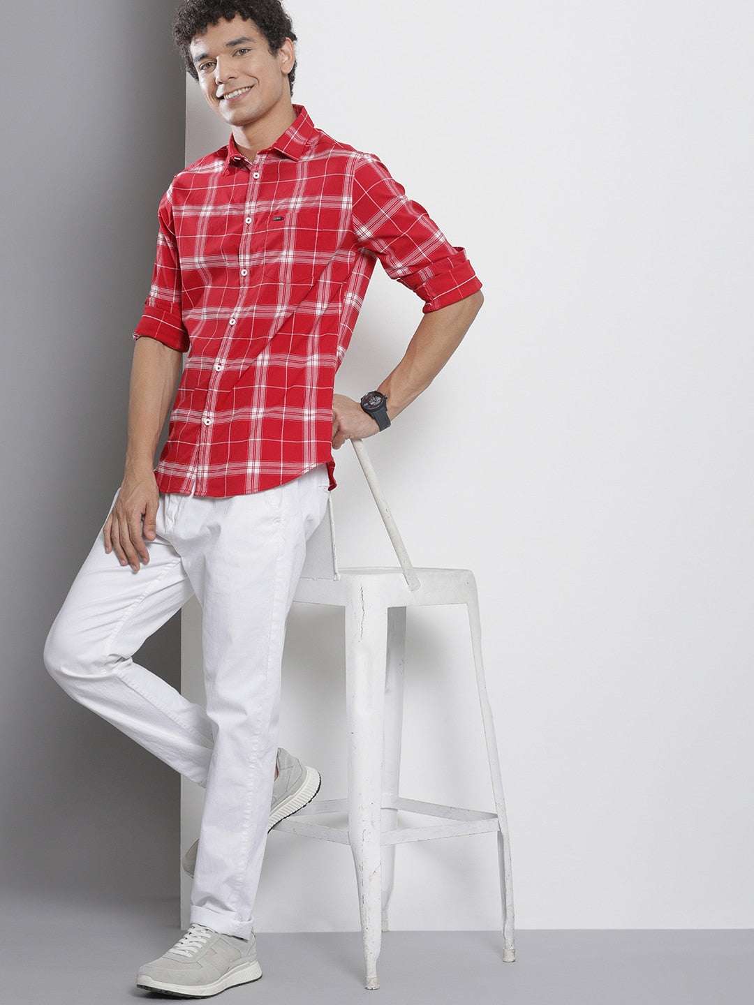 Shop Men Checkered Shirt Online.