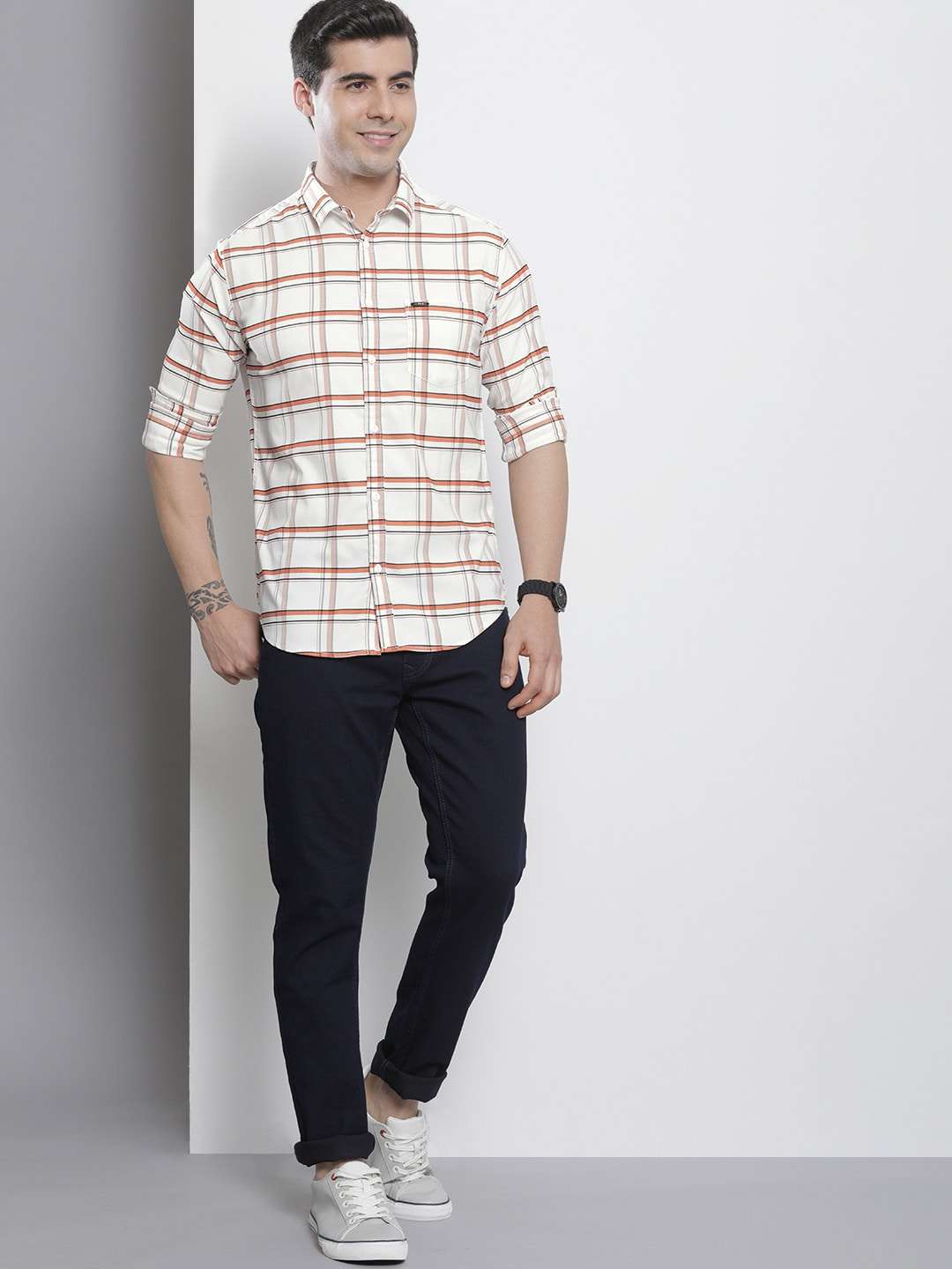 Shop Men Check Shirt Online.