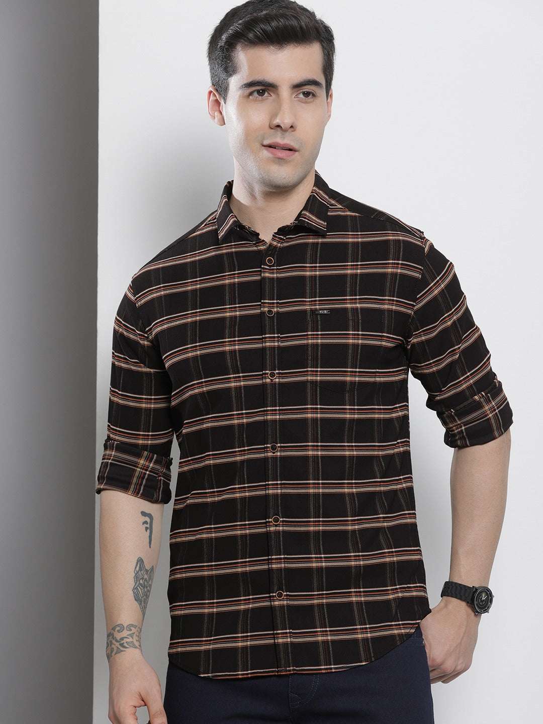 Shop Men Checkered Shirt Online.