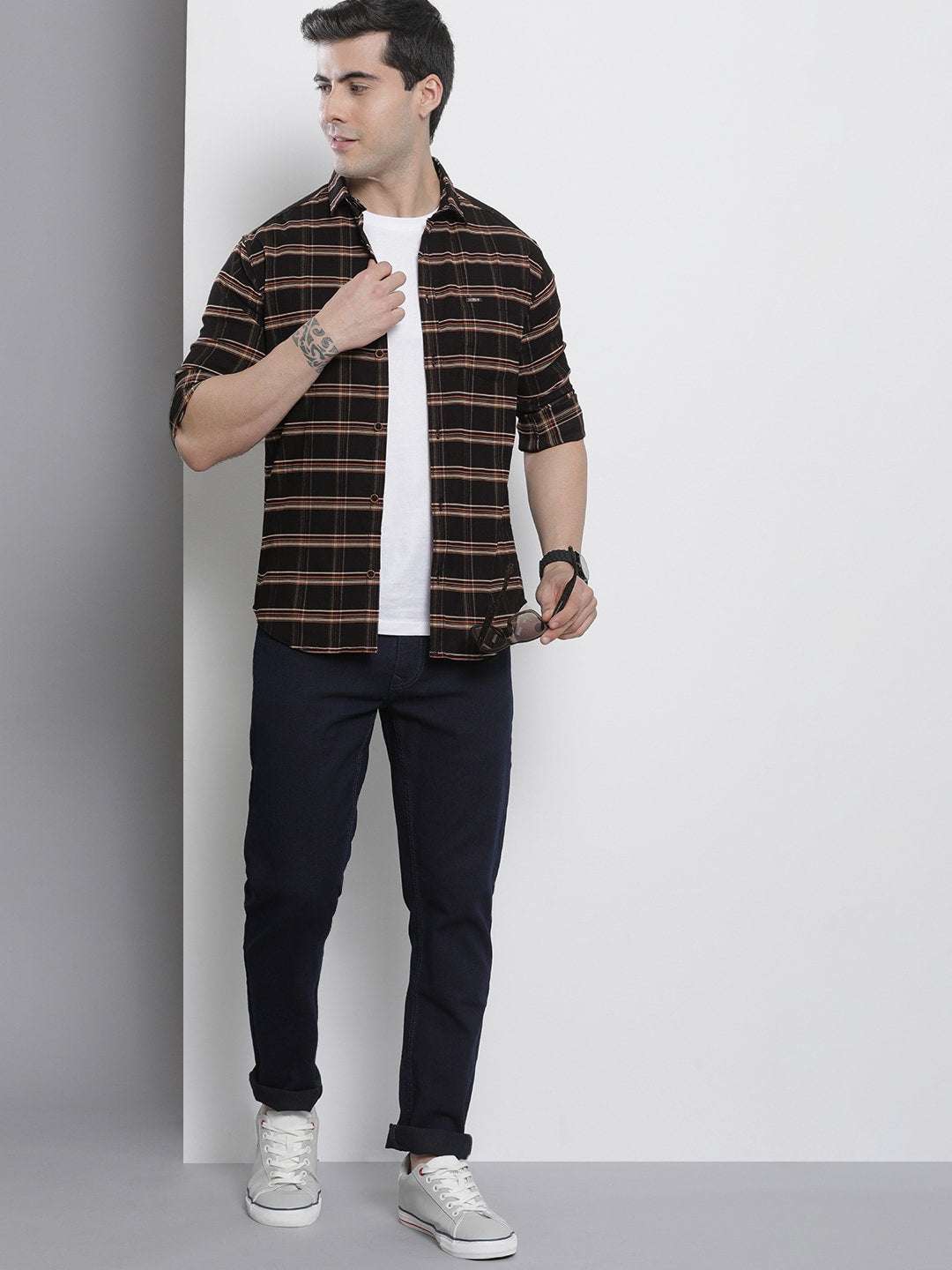 Shop Men Checkered Shirt Online.