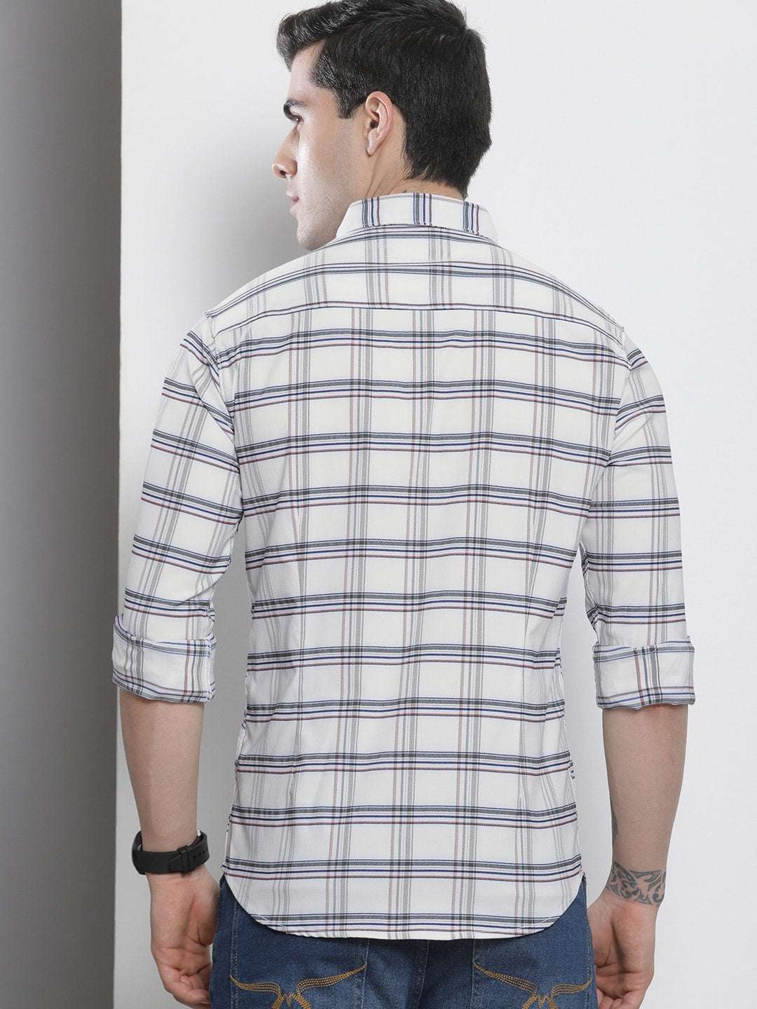 Shop Men Checked Shirt Online.