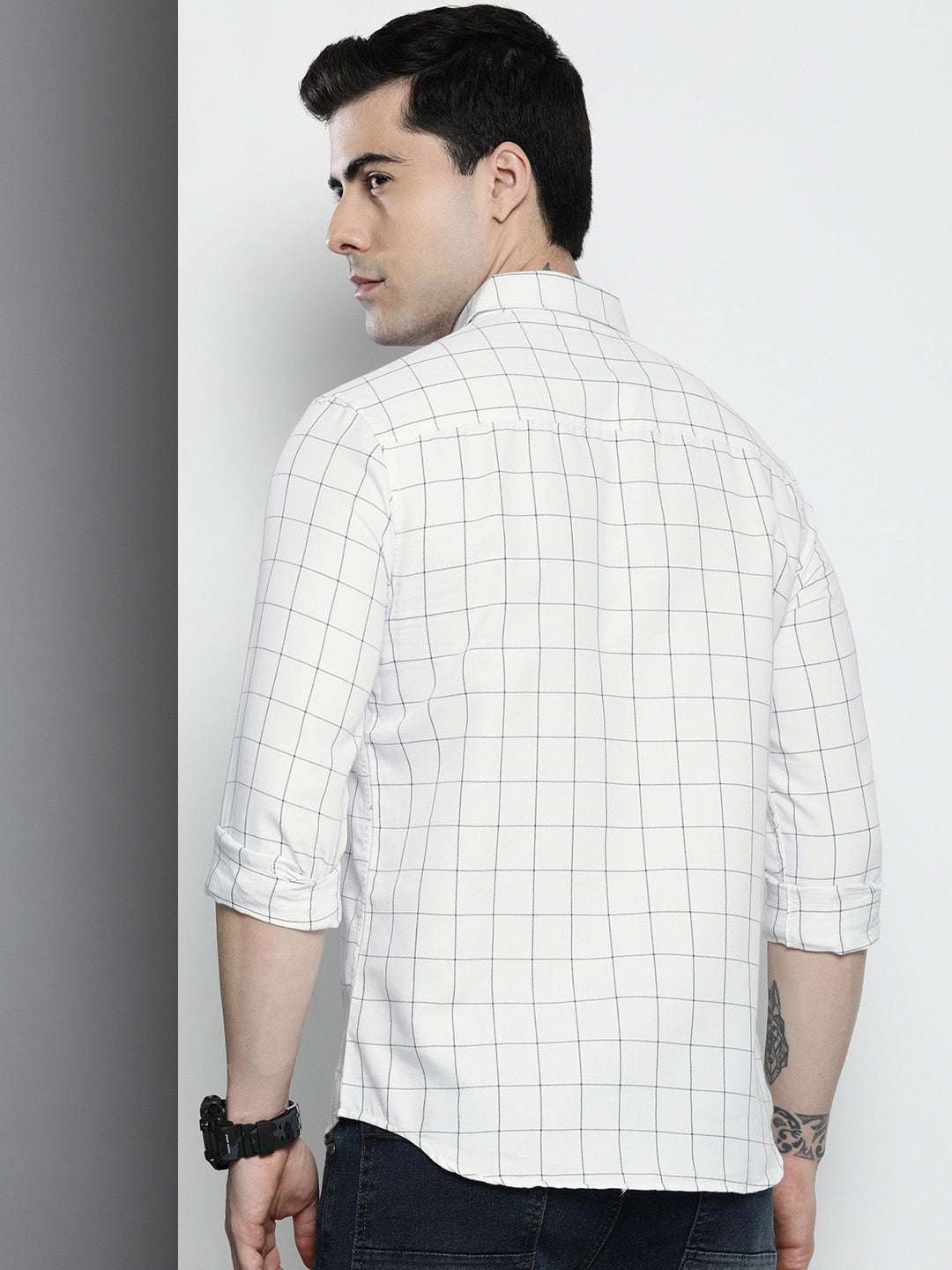 Shop Men Checked Shirt Online.