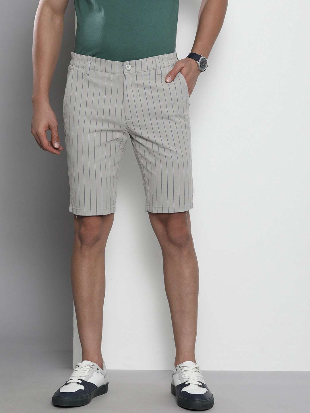 Shop Men Chino Striped Shorts Online.