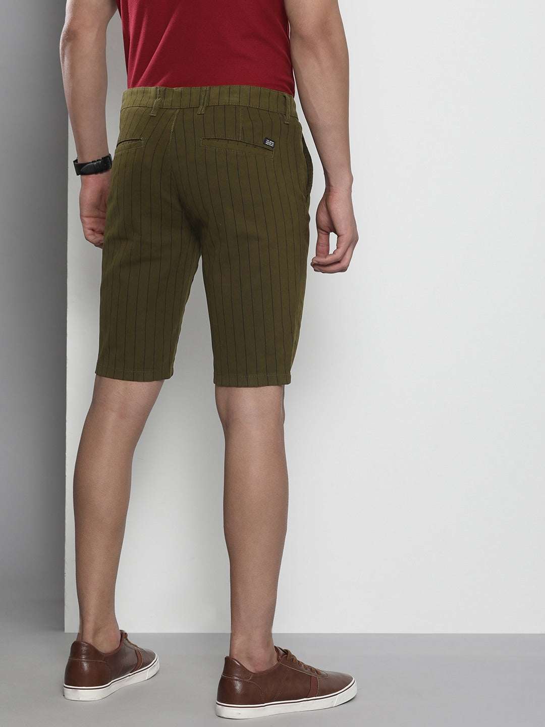 Shop Men Chino Striped Shorts Online.