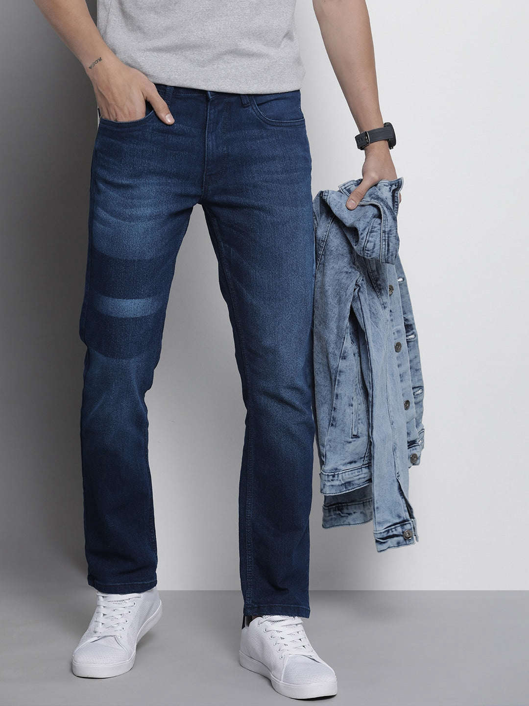 Shop Men Slim Straight Fit Jeans Online.