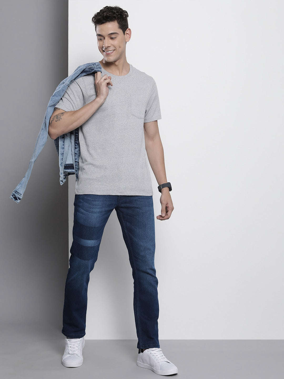 Shop Men Slim Straight Fit Jeans Online.