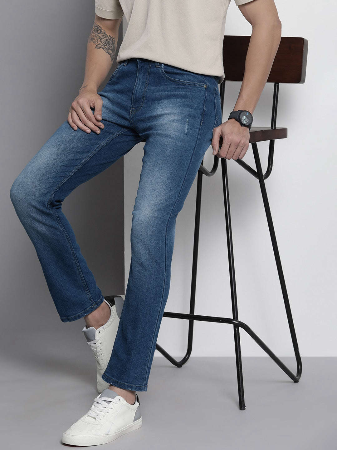 Shop Men Slim Straight Fit Jeans Online.