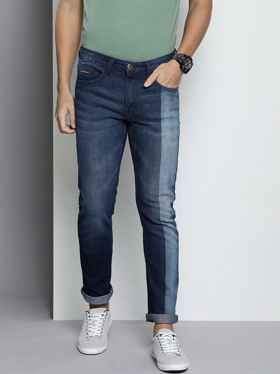 Shop Men Slim Straight Fit Jeans Online.