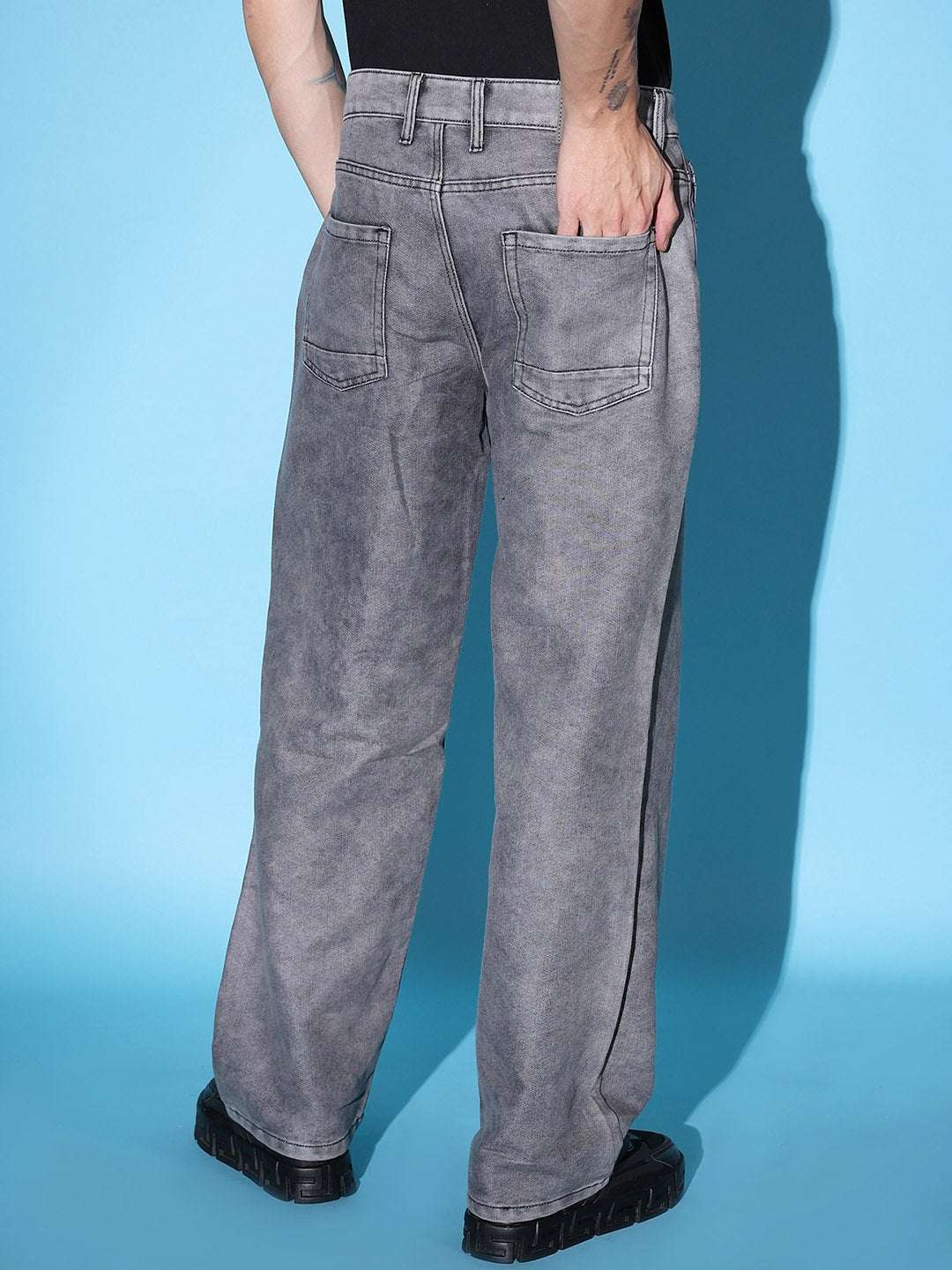 Shop Men Wide Leg Jeans Online.