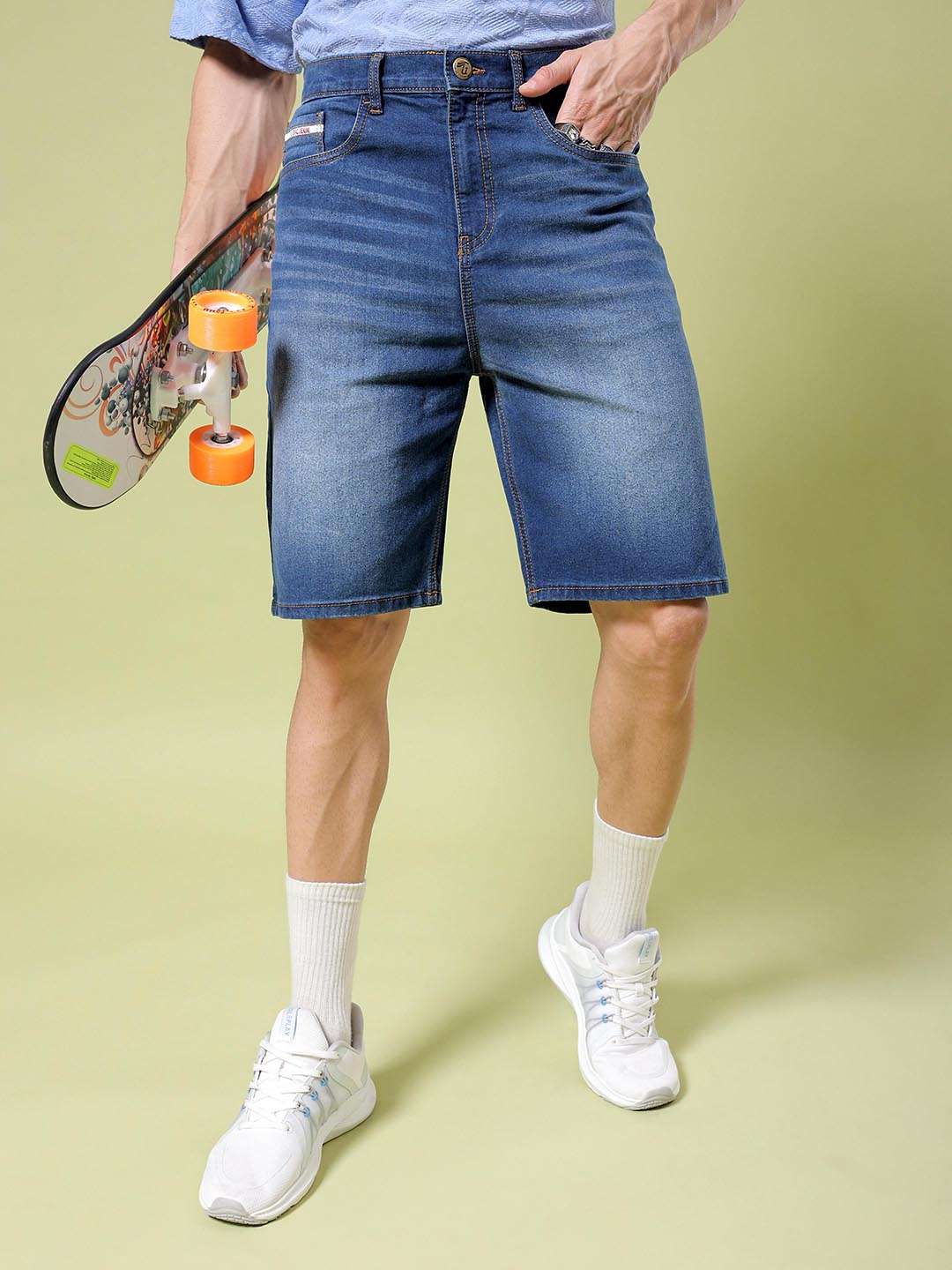 Shop Men Solid Shorts Online.