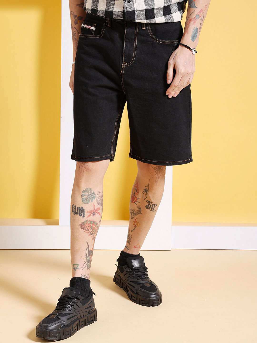 Shop Men Solid Shorts Online.