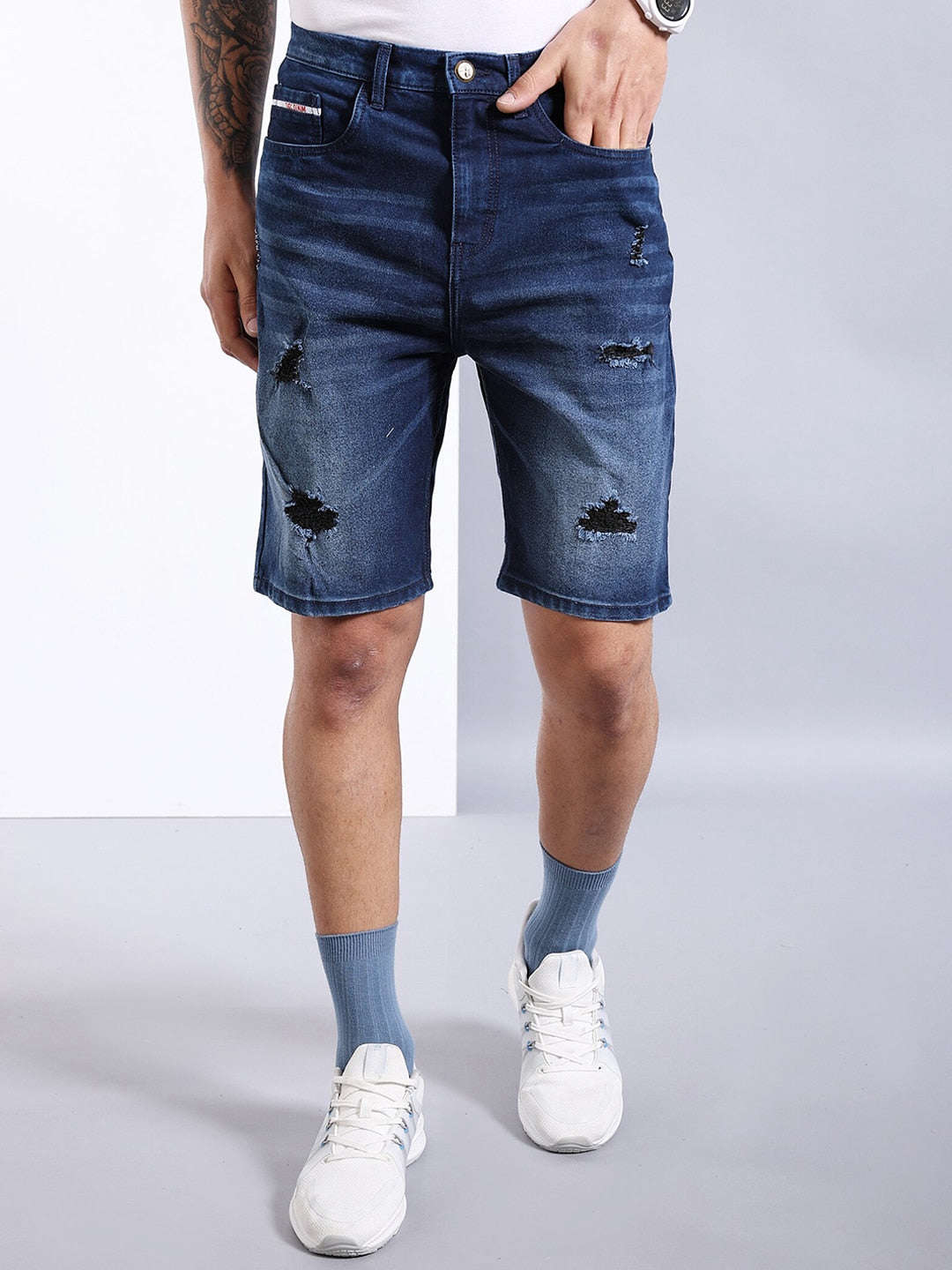 Shop Men Solid Shorts Online.