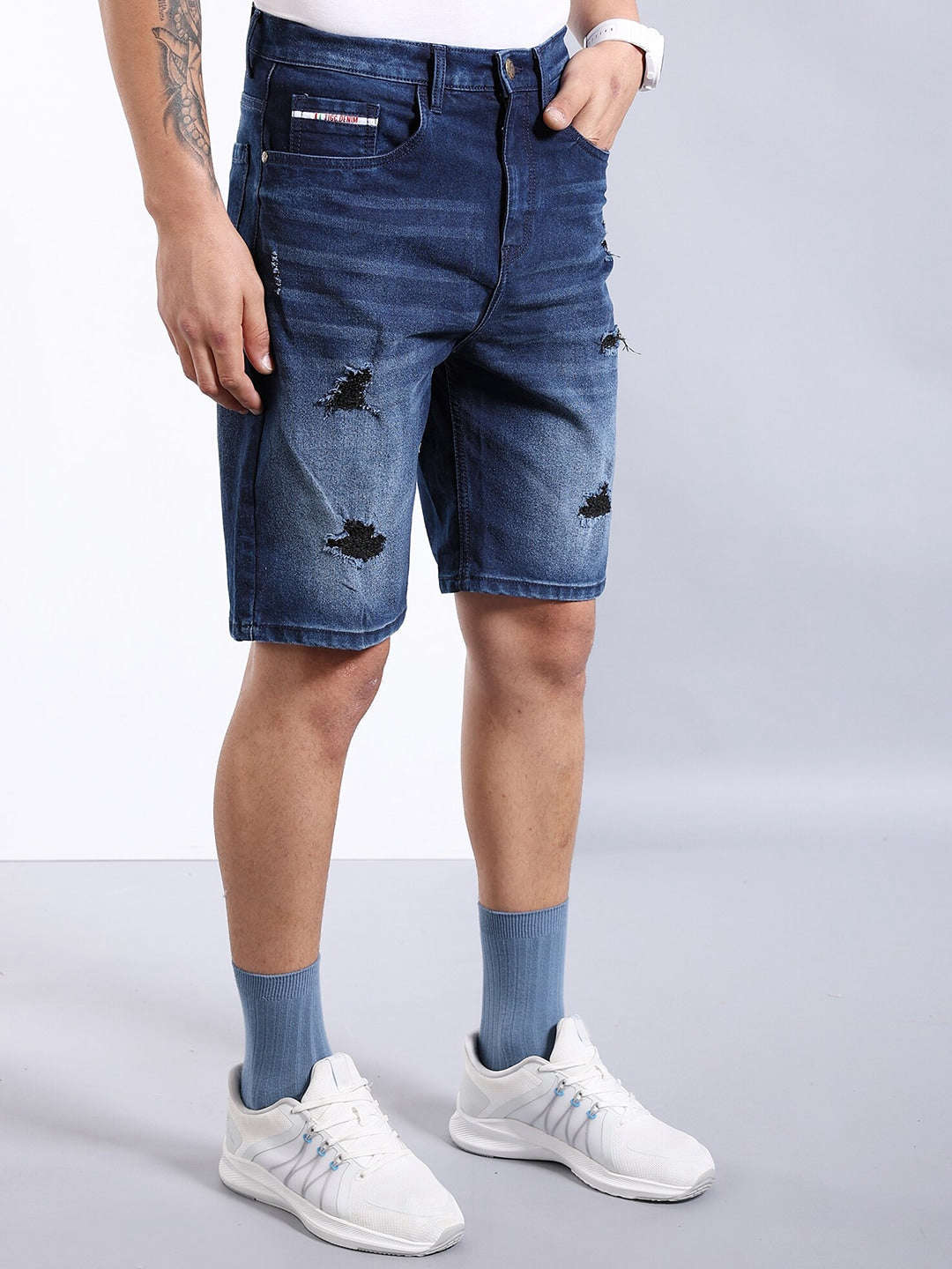 Shop Men Solid Shorts Online.