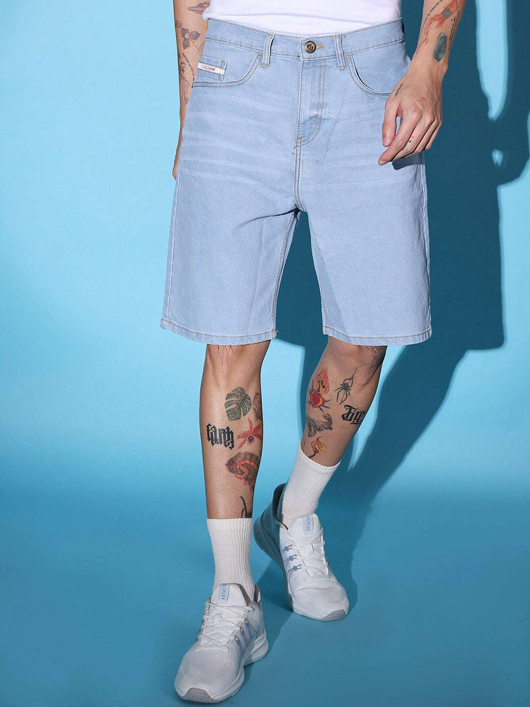 Shop Men Denim Shorts Online.