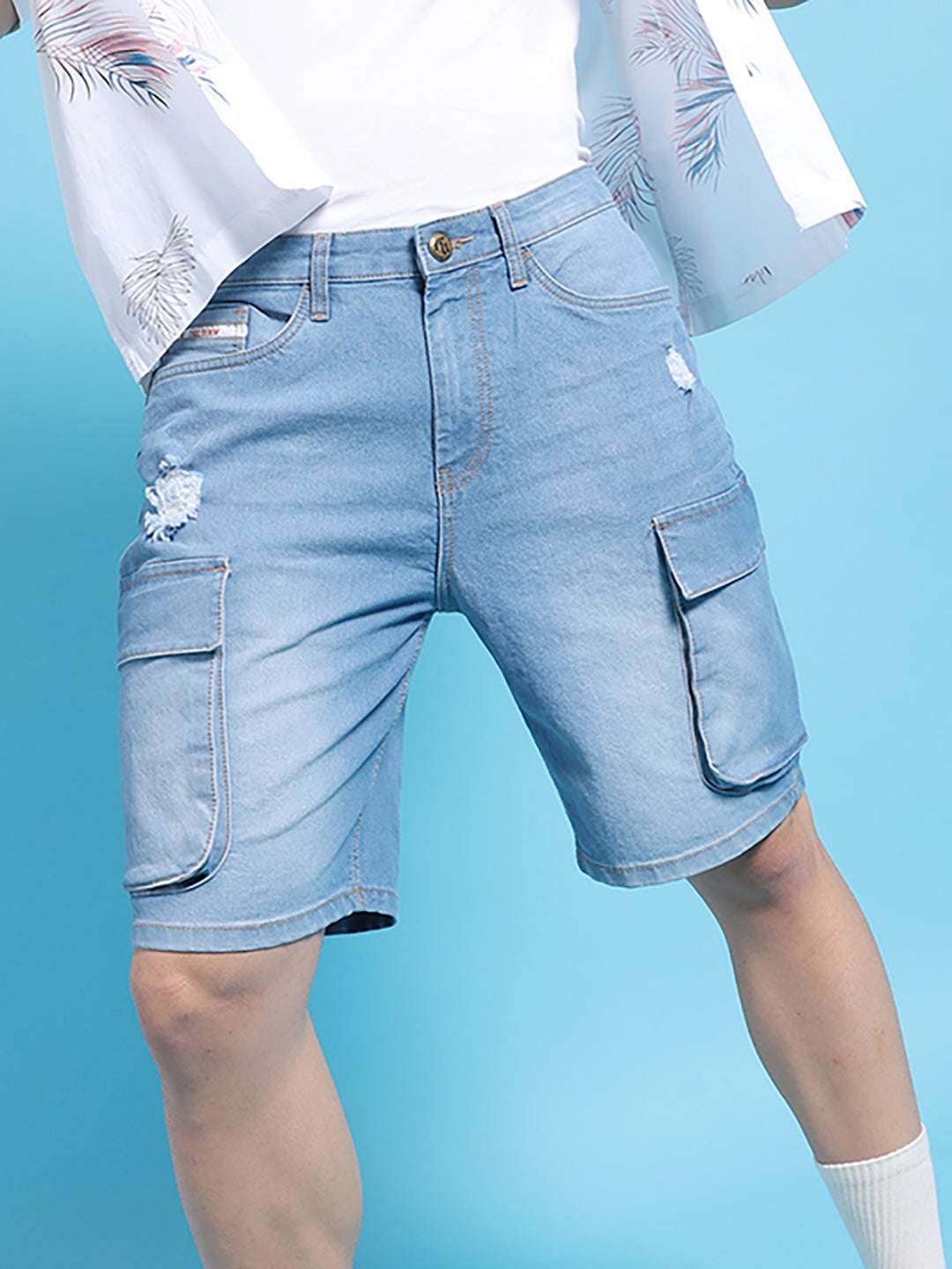 Shop Men Solid Shorts Online.