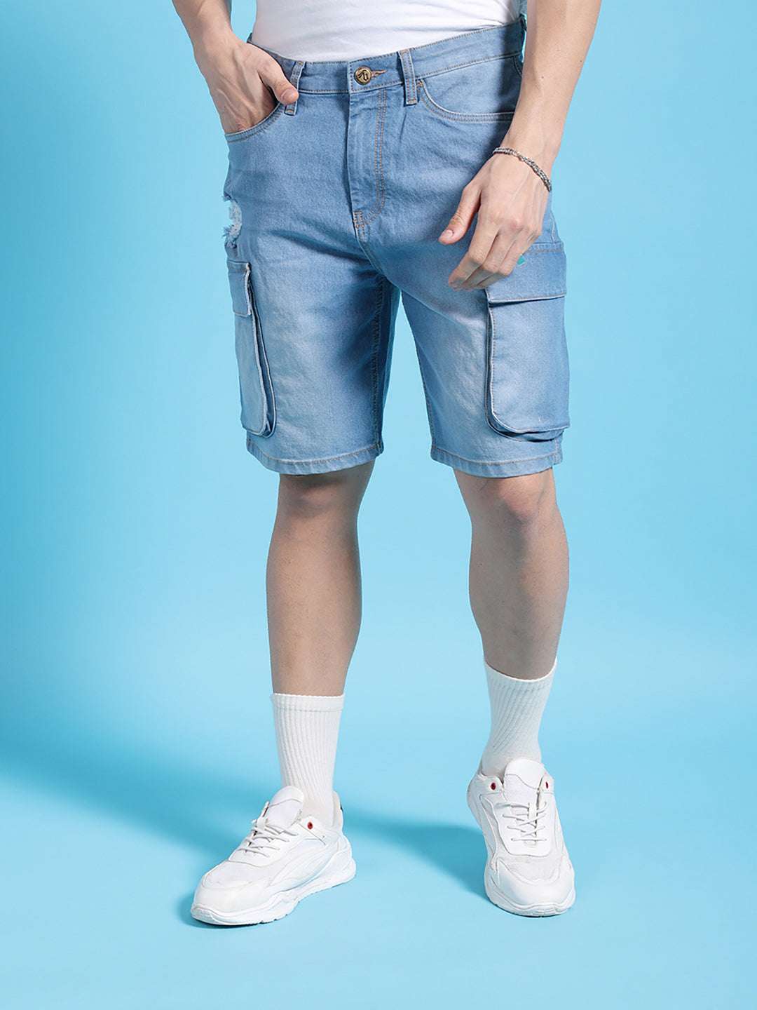 Shop Men Solid Shorts Online.