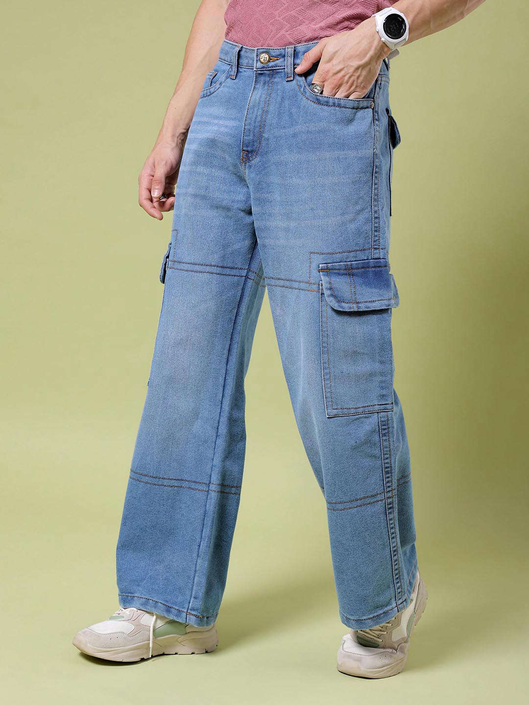 Shop Men Wide Leg Jeans Online.