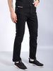 Men's Black Bootcut Solid Mid-Rise Stretchable Jeans
