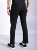 Men's Black Bootcut Solid Mid-Rise Stretchable Jeans