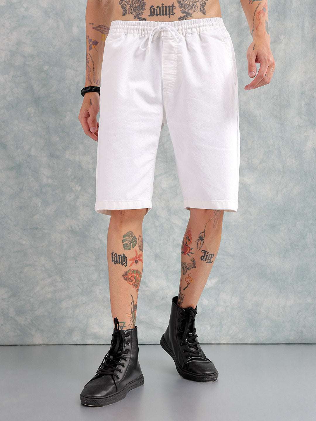 Shop Men Solid Shorts Online.