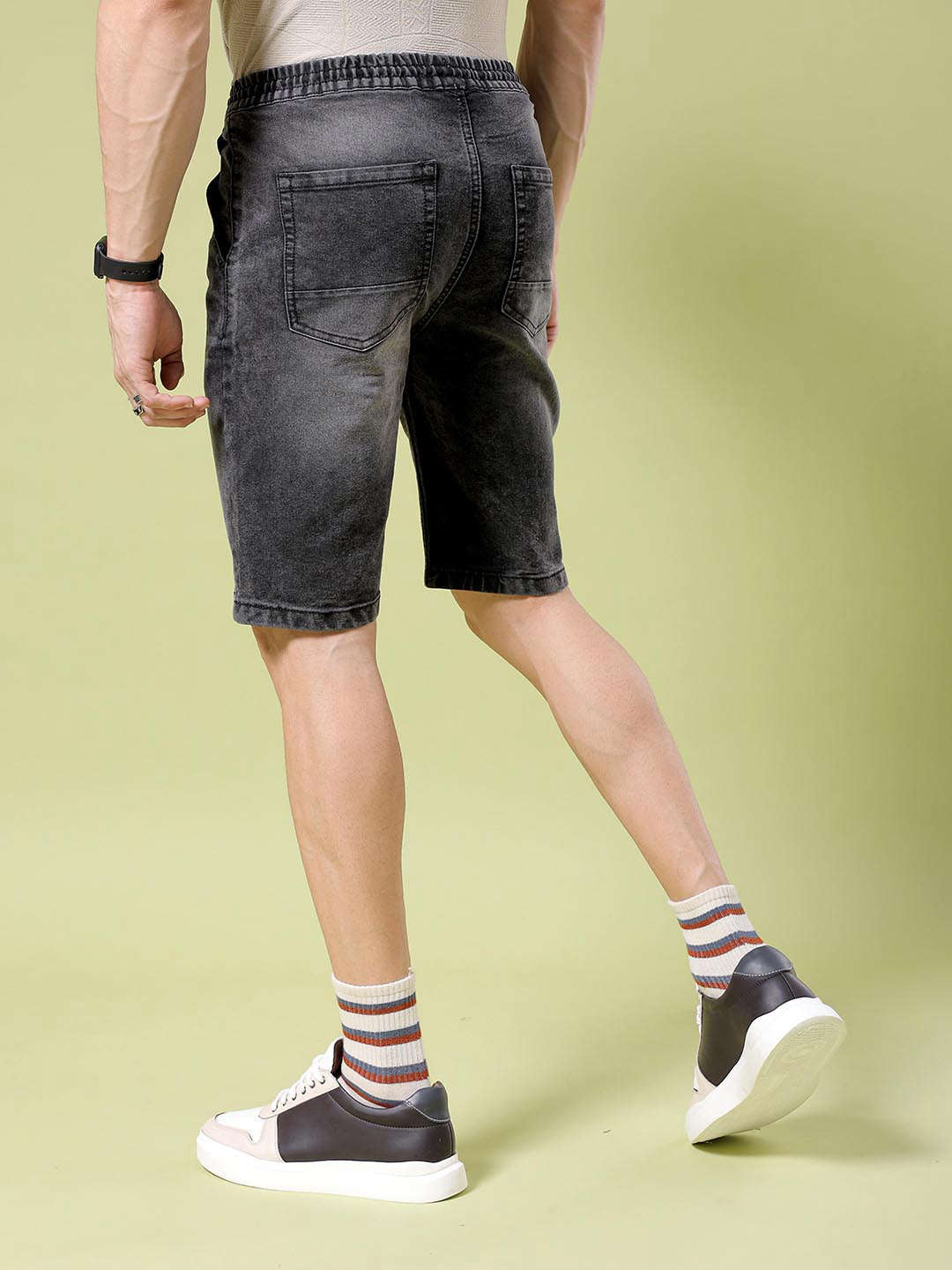 Shop Men Solid Shorts Online.