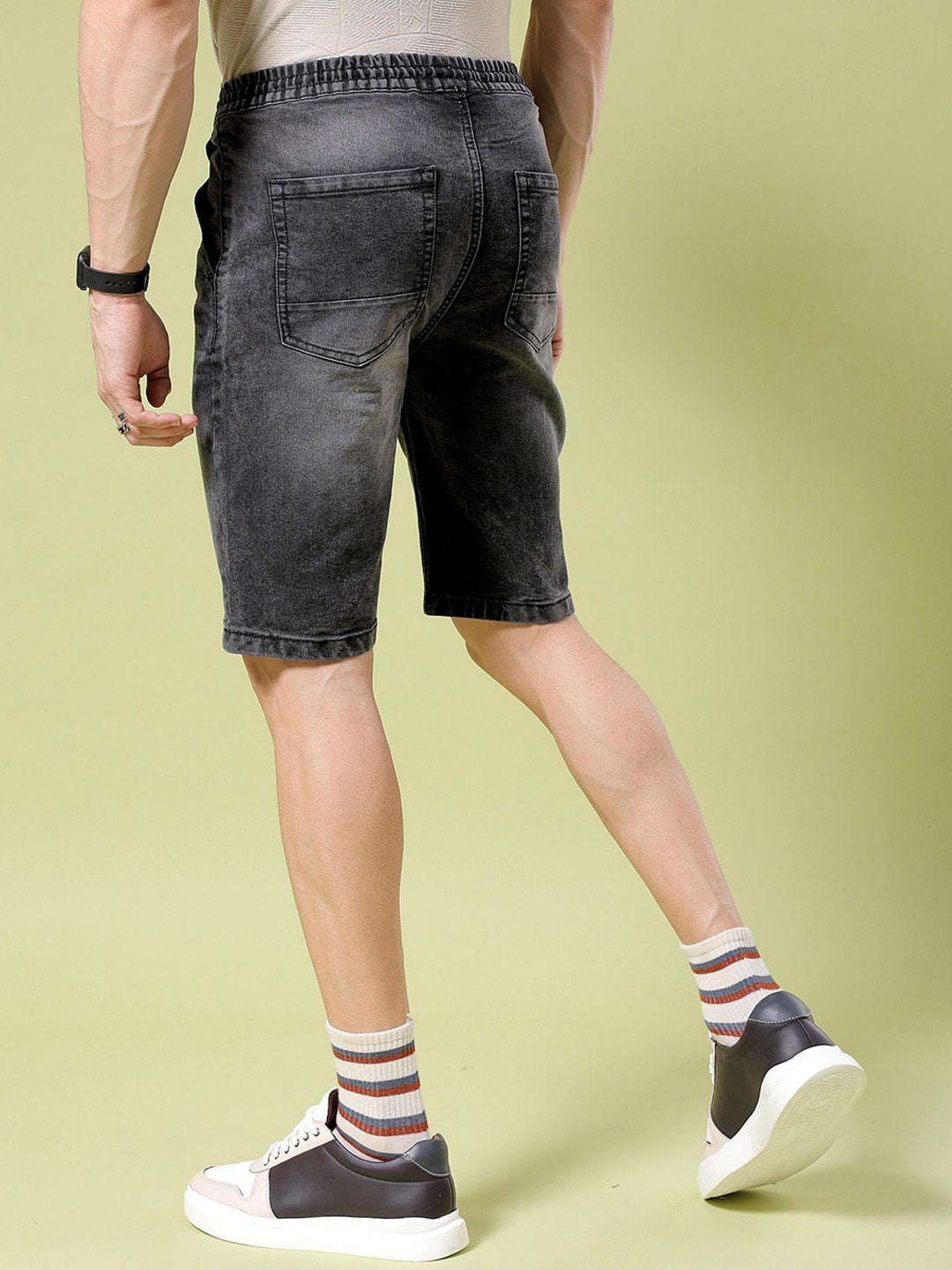 Shop Men Solid Shorts Online.